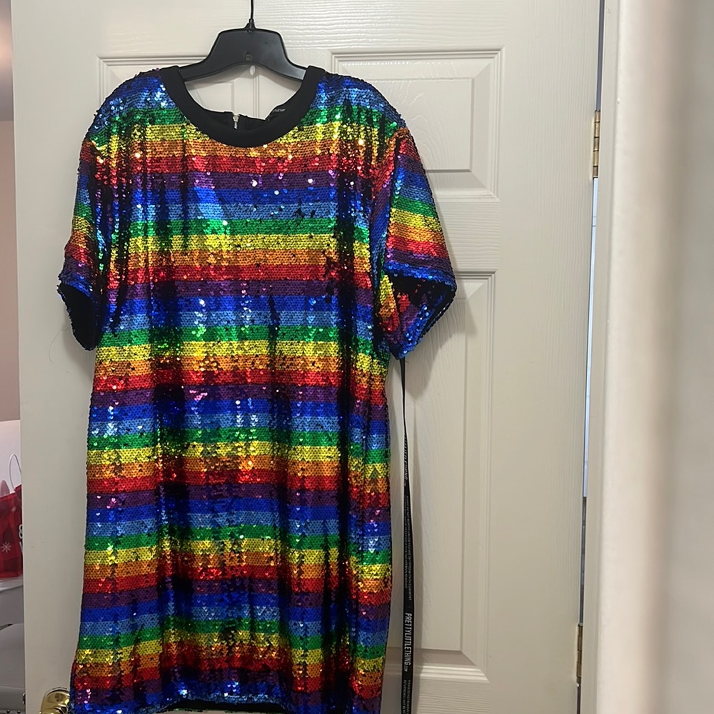 Multi color mini dress